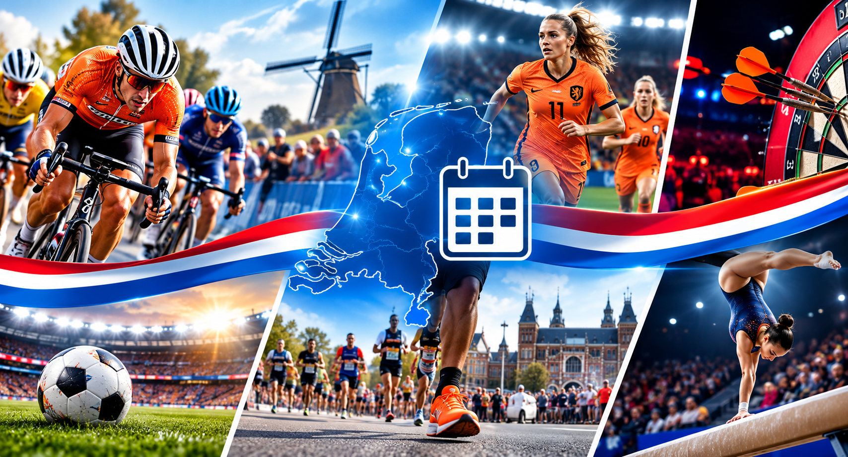 Nederland staat van maandag 12 tot en met zondag 18 oktober in het teken van een drukke sportweek. De Eneco Tour trekt door verschillende provincies, de Eredivisie hervat de competitie en Amsterdam maakt zich op voor de jaarlijkse marathon. Ook de Oranje Leeuwinnen, darters en turners komen in actie.